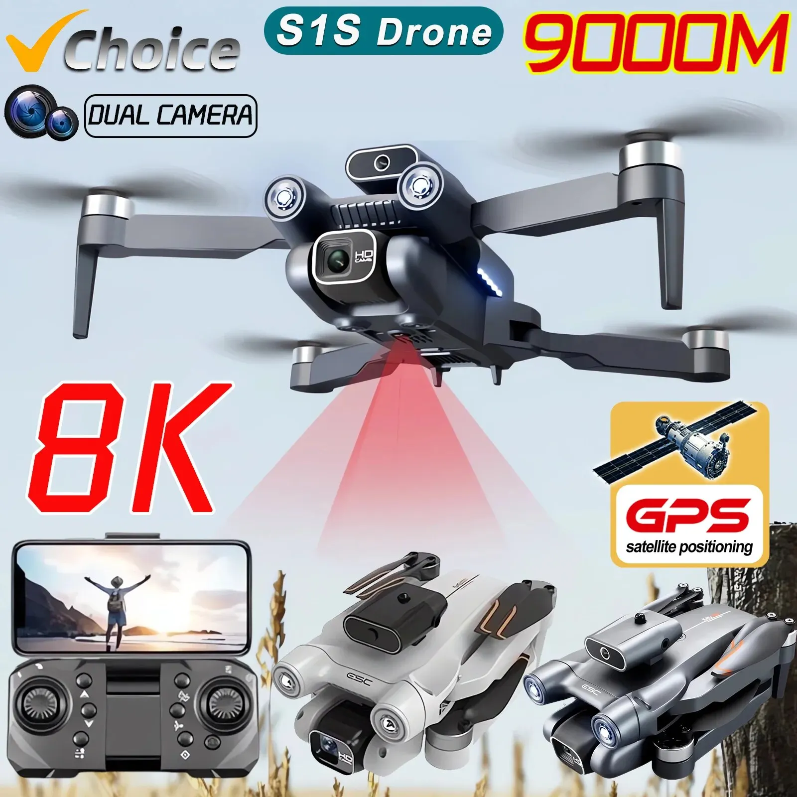 Drone Mapping - Profissional Brushless Motor Drone, GPS Drone,